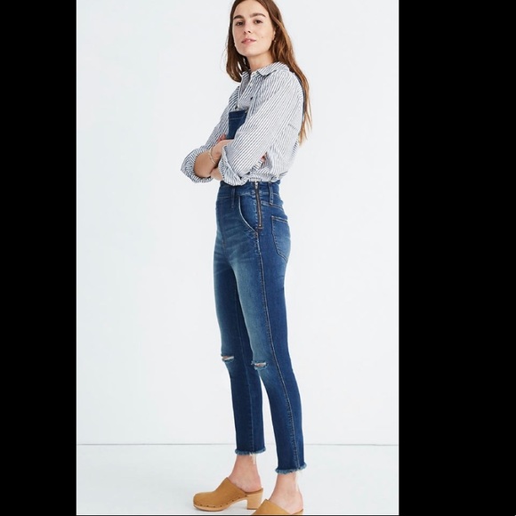 NWT Madewell Roadtripper denim overalls. Small - Picture 3 of 11